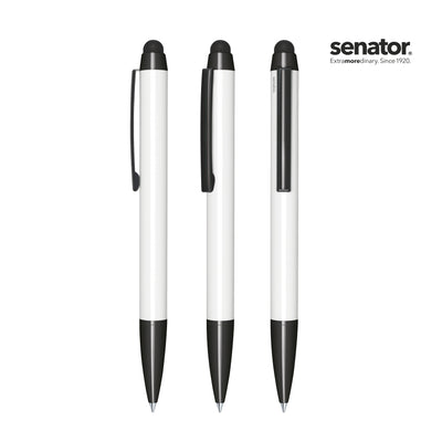 Attract Stylus Touch Pad Drehkugelschreiber von senator® in der Option Weiß