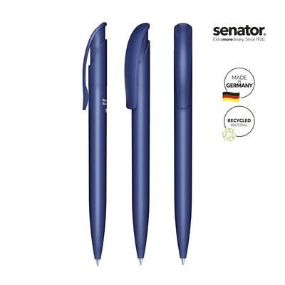 Kugelschreiber senator blau aus Recycling Material Made in Germany #farbe_blau-2757
