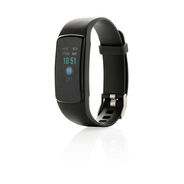 Schwarzer Tracker Fitness mit OLED Display 