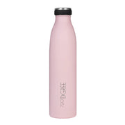 Rosa Edelstahlflasche graviert mit Logo für Unternehmen als Werbung #farbe_rose