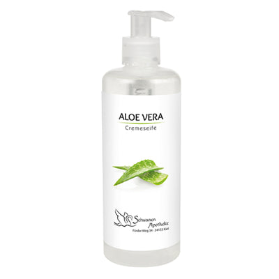 Handseife Pumpspray Aloe Vera mit Logo bedruckt für Unternehmen als Werbemittel
