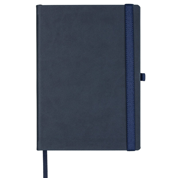 Blaues Notizbuch mit Band Hardcover Taschenbuchformat 