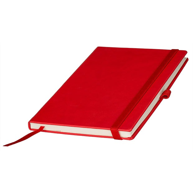Rotes Notizbuch mit Leseband und Stifthalter Hardcover 