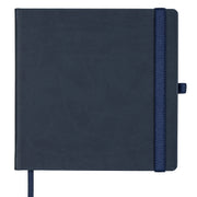 Notizbuch blau Quadrat mit kariertem FSC-Papier #farbe_blau