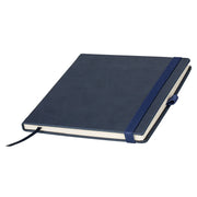 Blaues Notizbuch Quadrat mit FSC-Papier kariert #farbe_blau