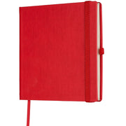 Notizbuch rot mit FSC-Papier und Stiftschlaufe #farbe_rot