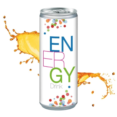 Energy Drink mit Logo berdruckt zuckerfrei zero