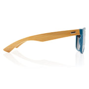 Sonnenbrille aus Weizenstroh und Bambus #farbe_blau