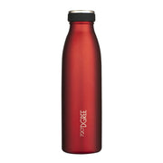 Rote Flasche Thermo mit Logo Gravur Edelstahl zur langfristigen Werbung #farbe_imperial-red