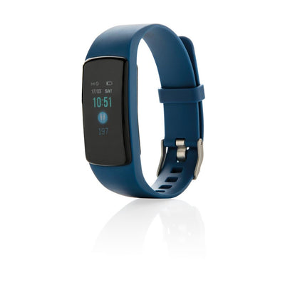 Blaue Armbanduhr Fitness Tracker mit OLED Display #farbe_blau