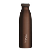 Braune Edelstahlflasche mit 720 DEGREE mit Logo #farbe_brown-red