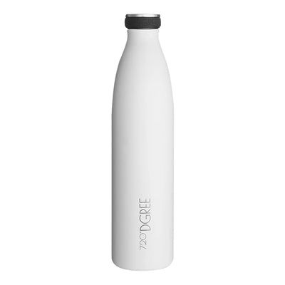 Edelstahlflasche weiß mit Gravur BPA-frei #farbe_snow-white
