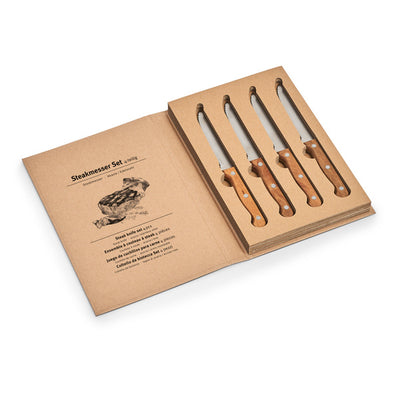 Steakmesser Set aus Akazienholz und Edelstahl